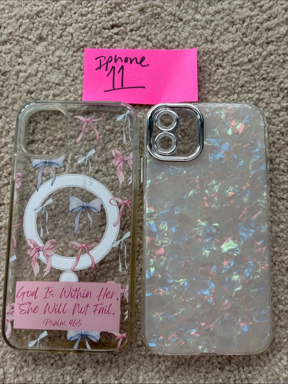 iPhone 11 cases. Set of two. From TikTok